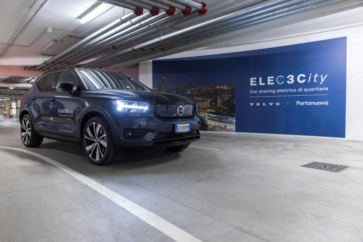 Volvo, ecco ELEC3City: car-sharing "di quartiere" con la XC40