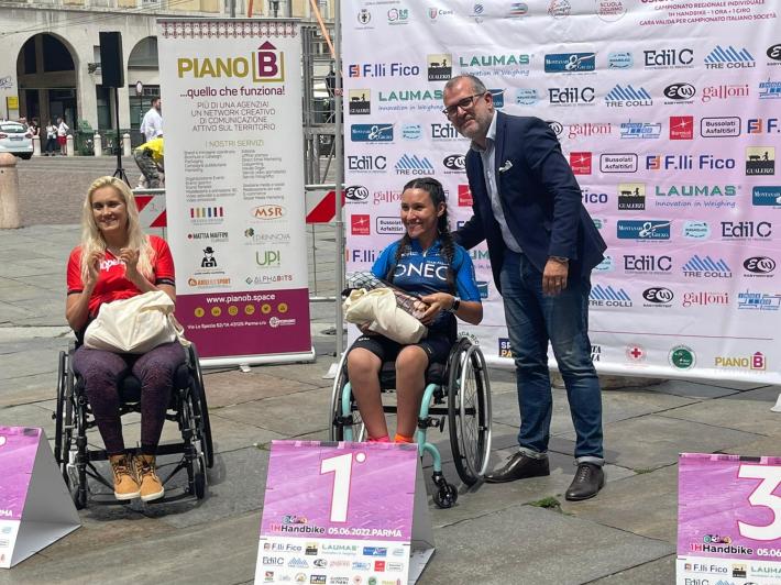 La parmigiana Veronica Frosi campionessa regionale di Handbike (nella gara della nostra citt&agrave;)