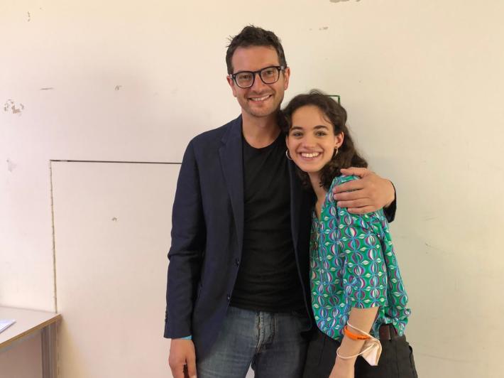 La capolista di "Michele Guerra Sindaco" all'orale della maturit&agrave;: e il primo cittadino &egrave; a tifare per lei