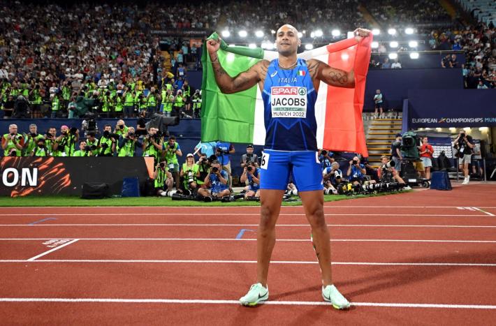Europei di atletica, Jacobs, 100 metri d'oro