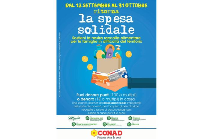 Torna la spesa solidale in tutti i centri Conad di Parma e provincia