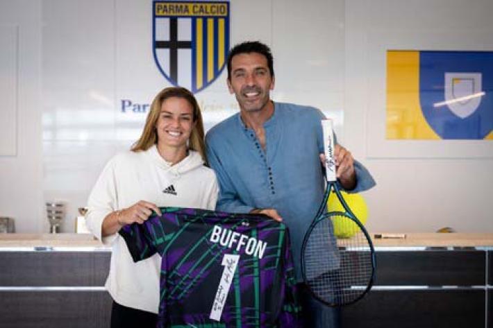 Tennis: Sakkari incontra Buffon, 'Mi ispiro a Gigi'
