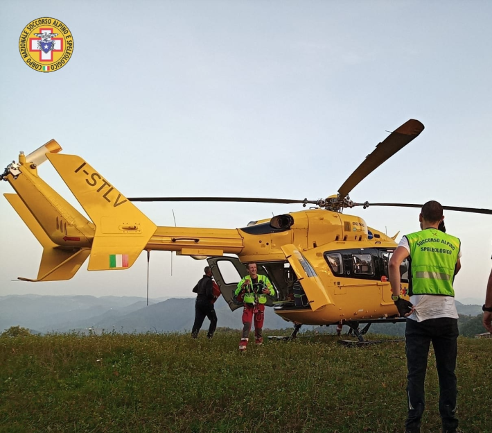 Brutta caduta per un sessantenne con la MTB&nbsp;