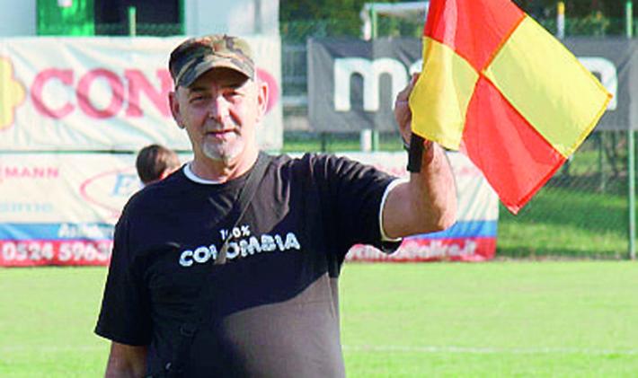 Faroldi, la bandierina in mano  e il Soragna calcio nel cuore 