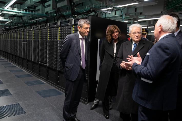 Bologna, il presidente Mattarella inaugura il supercomputer Leonardo