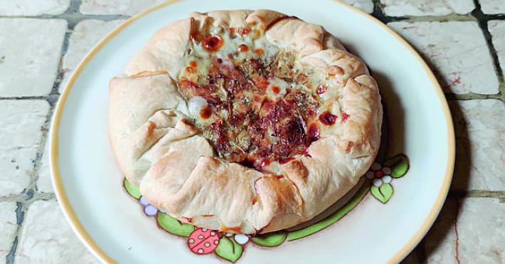 Una torta di carciofi dopo le feste