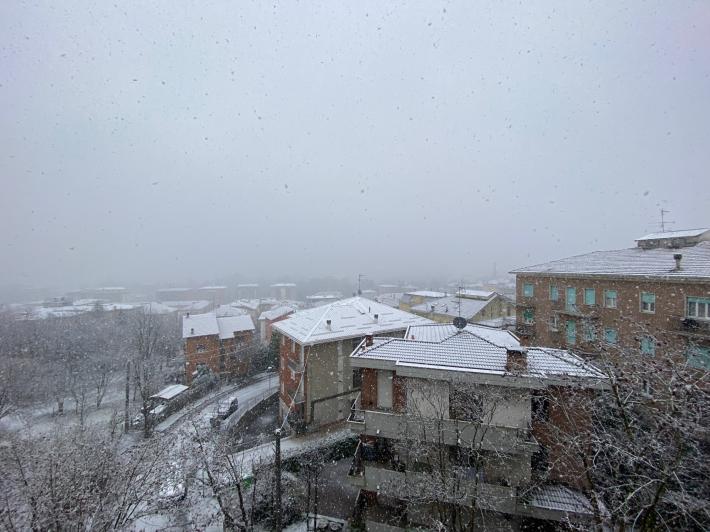 Neve anche in collina e appena fuori citt&agrave;:  Collecchio,  Langhirano,  Sala, Felino e Salso imbiancate. Ed &egrave; allerta meteo per domani