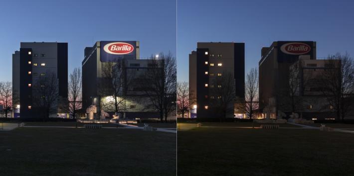 Giornata del risparmio energetico, Barilla spegne le luci di un silos a Pedrignano