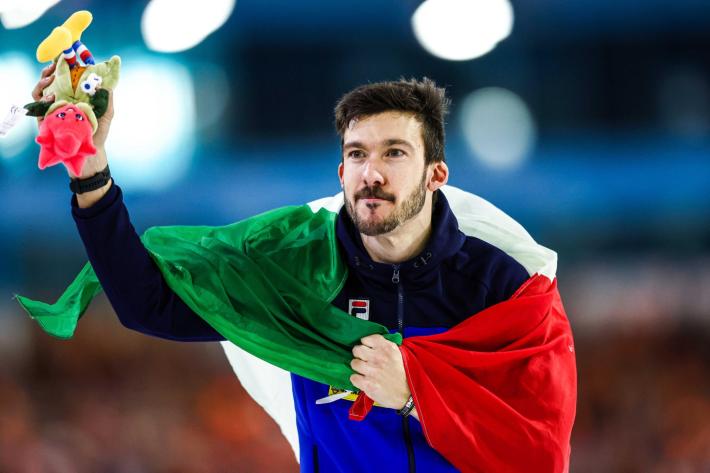 Pattinaggio su ghiaccio: storico oro mondiale  per Davide Ghiotto nei 10mila metri di velocit&agrave;