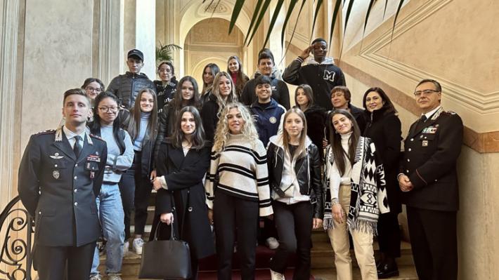 Le classi dell'Istituto Tecnico economico in visita al Palazzo Ducale 