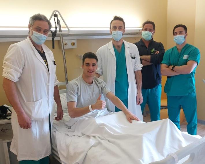 Ospedale di Borgotaro, riuscito l'intervento alla caviglia di  Joao Moutinho, giocatore dello Spezia