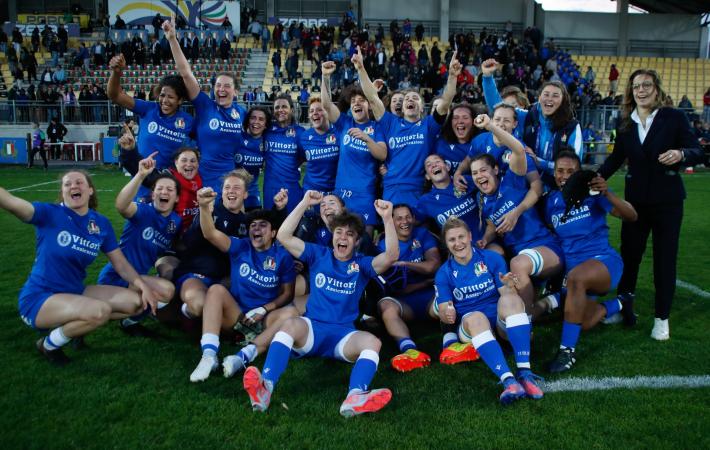La azzurre al Lanfranchi battono l'Irlanda e portano a casa la prima vittoria del  TikTok Women&rsquo;s Six Nations