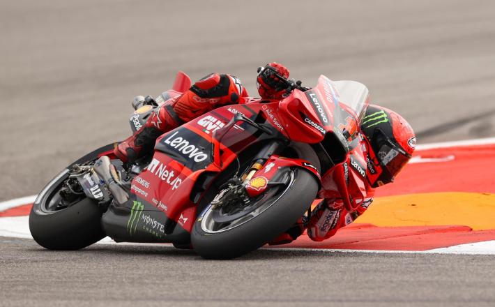 Moto Gp a Austin; Bagnaia vince la sprint race