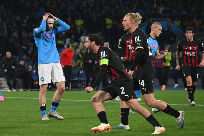 Champions League:iIl Milan pareggia con il Napoli e vola in semifinale