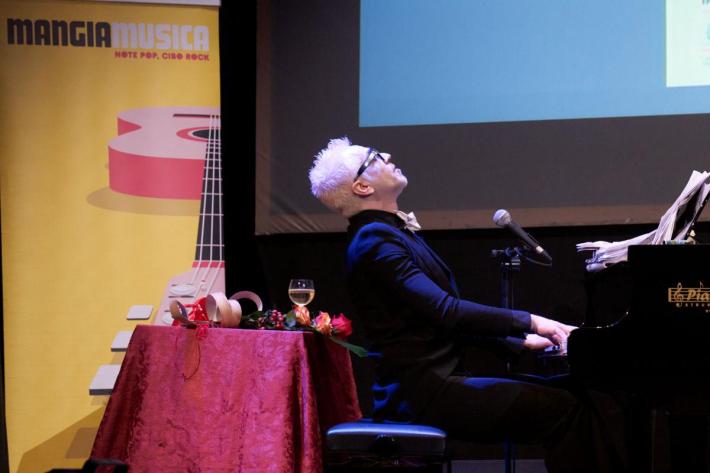 San Secondo, Morgan a Mangiacinema con il recital "If I can dream"