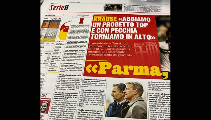 Krause e il rilancio del Parma: l'intervista al presidente sulla Gazzetta dello Sport