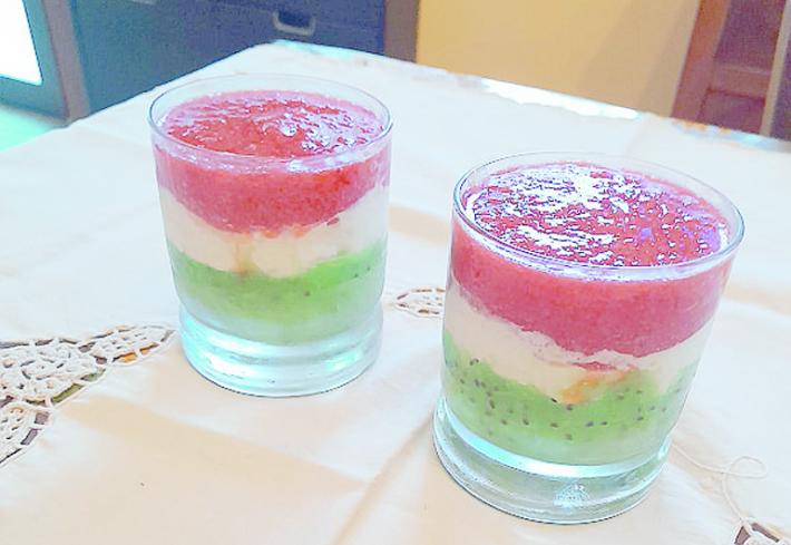 Tempo di  semifreddo tricolore