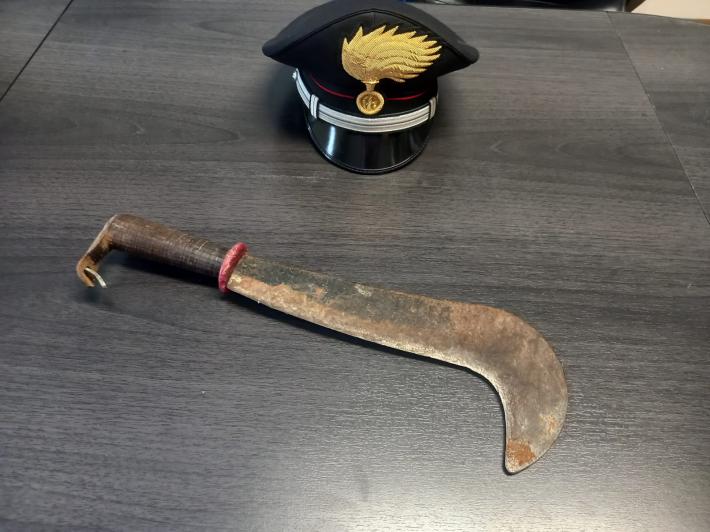 Lite in un condominio spunta fuori una roncola.