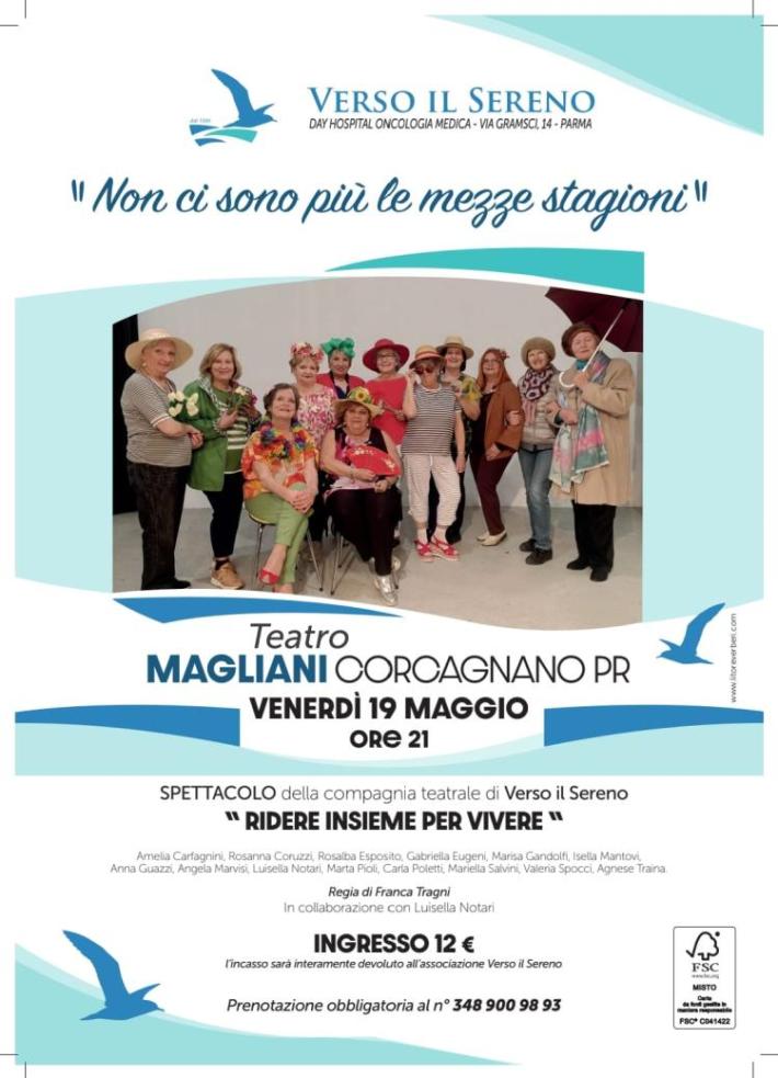 Ridere insieme per vivere: domani a Corcagnano lo spettacolo di Verso il Sereno