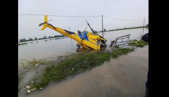 Precipita  l'elicottero del 118  a Lugo: 4 feriti.  In aggionamento