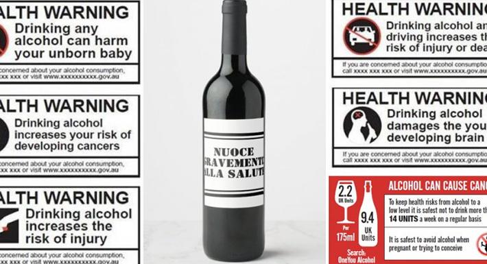 L'etichetta sanitaria irlandese su vino e alcol &egrave; legge