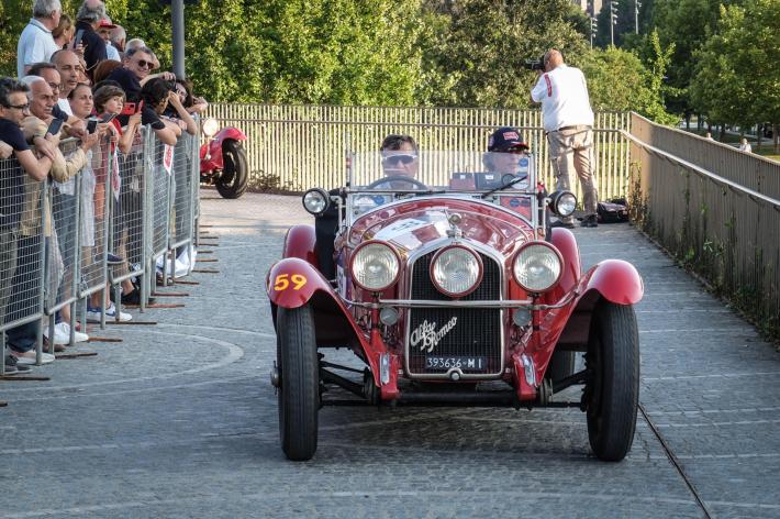 Mille Miglia, vincono ancora Vesco e Salvinelli su un Alfa Romeo 6c 1750 SS del 1929