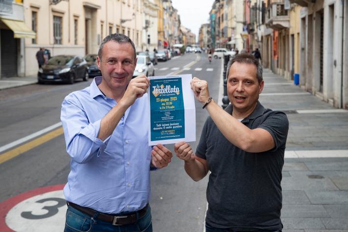 In via D'Azeglio tortellata contro  la criminalit&agrave; 