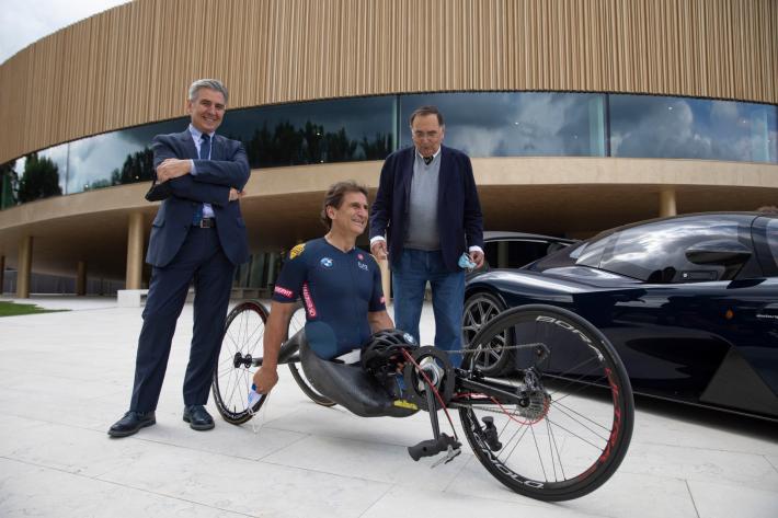 Una handbike Dallara-Zanardi regalata ad un paraciclista dal comune di Frosinone