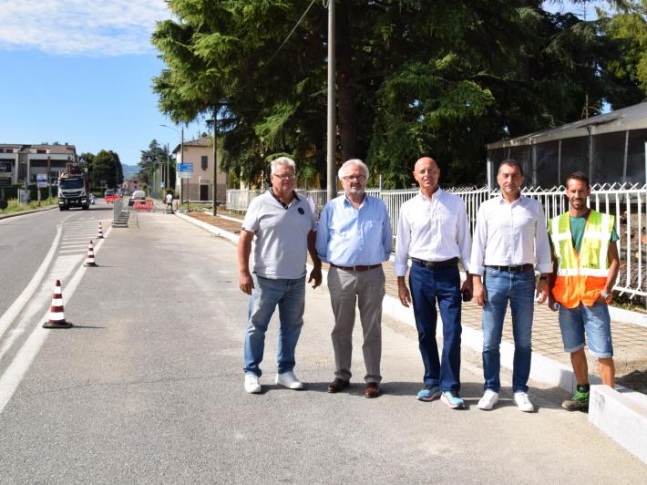 Sala Baganza: nuovi marciapiedi e pi&ugrave; sicurezza in via Provinciale (e  i lavori termineranno entro la fine di agosto)
