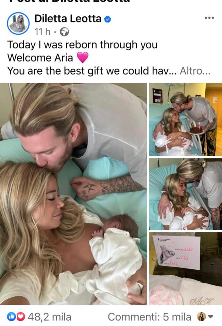 Diletta Leotta &egrave; diventata mamma