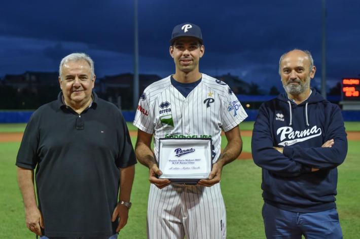 Matteo Bocchi l'mvp del Parma clima  2023: a lui il premio dedicato a Ilaria Molossi
