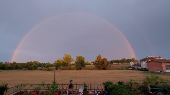 L'arcobaleno doppio a Fontevivo