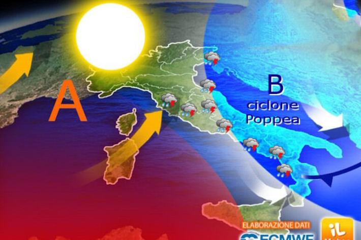 Ultime ore di maltempo, poi torna il sole e il caldo