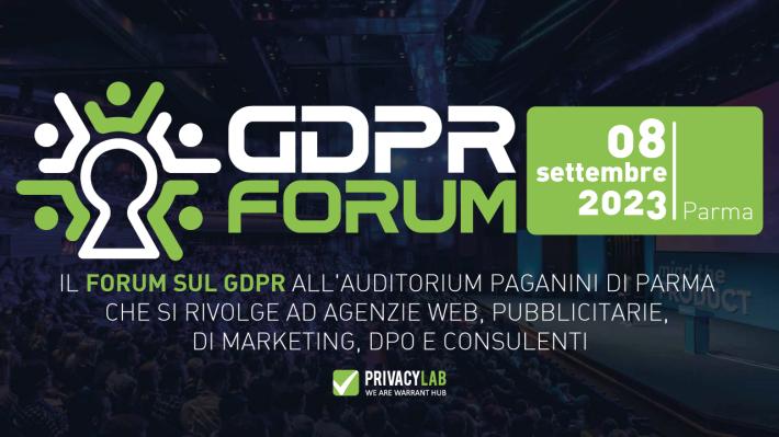 Gdpr Forum 23: dati sensibili tra marketing, Ia e nuove tecnologie&nbsp;