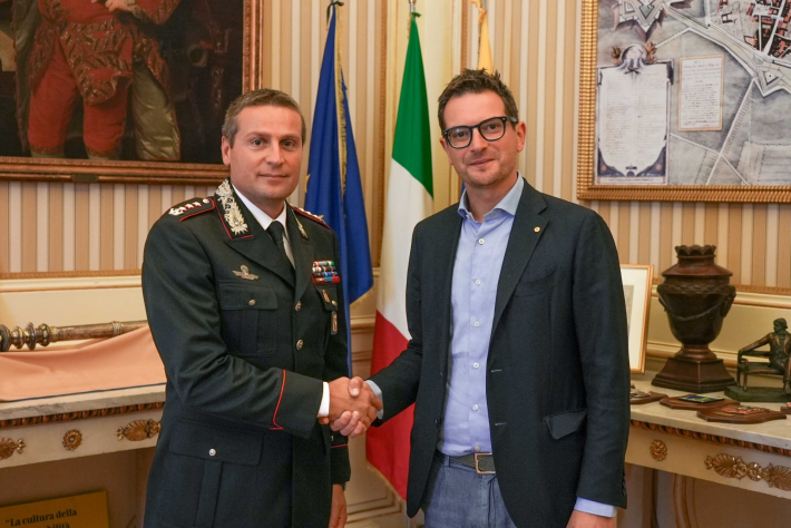 Il Sindaco Guerra incontra il Colonnello Pagliaro