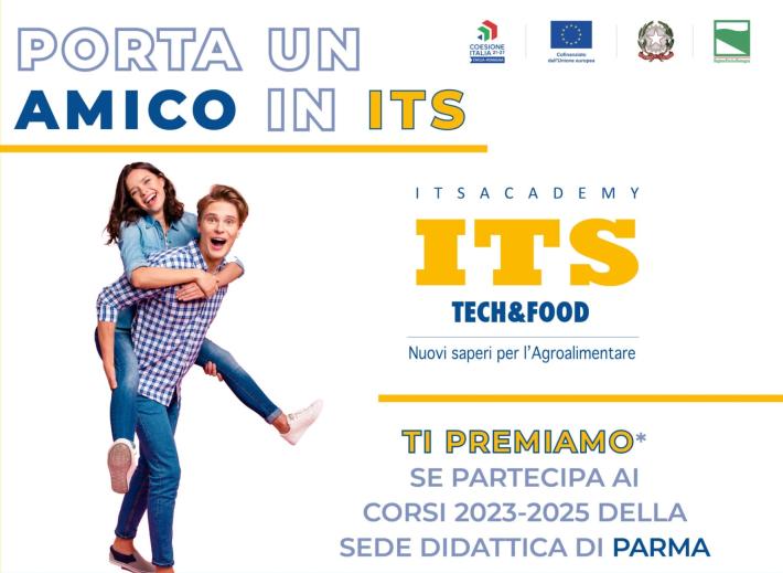 Porta un amico all&rsquo;ITS Tech&Food di Parma&hellip;e riceverai un premio!