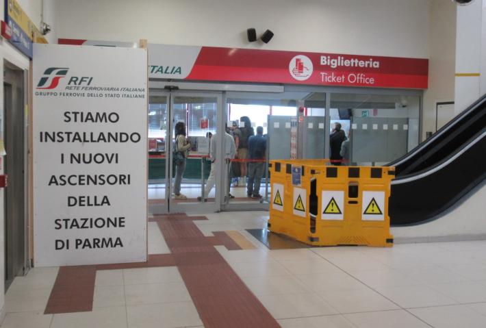 Stazione di Parma, in arrivo i nuovi ascensori. Termine della prima fase dei lavori: maggio 2024