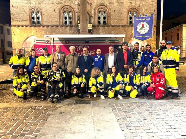 Protezione civile, da Pinko un furgone per il soccorso 