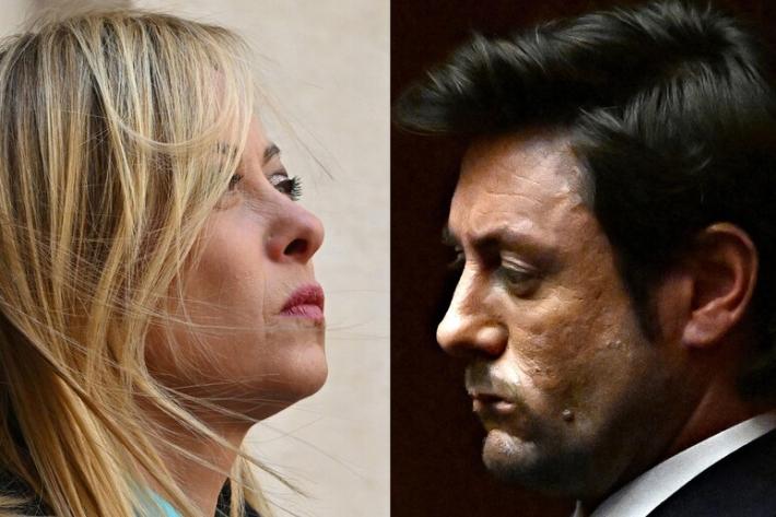 Meloni, Giambruno? Non ne parlo pi&ugrave;, ma non c'&egrave; politica