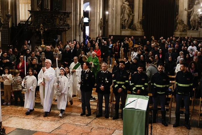 Messa cattedrale vittime della strada