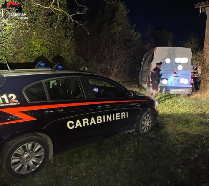 Rinvenuto furgone rubato pochi giorni fa in una ditta di Sala Baganza