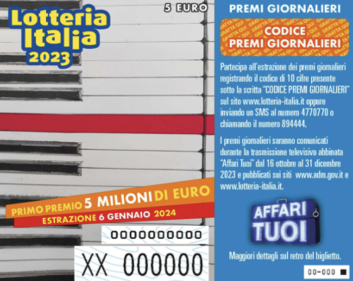 Dopo anni di declino le vendite dei biglietti della Lotteria Italia sono aumentate del 10% rispetto al 2022