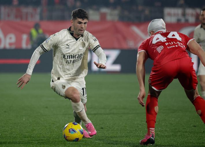 Posticipo di serie A: Monza batte Milan 4-2