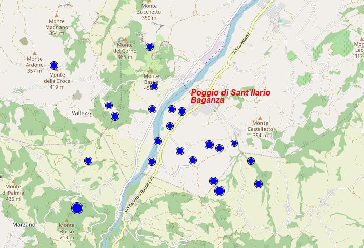 Sciame sismico senza fine, 27 terremoti dalle undici di ieri sera: la pi&ugrave; forte, 3.8, alle 14:46 a Calestano. In serata altre scosse potenti: una del  3.0 a Langhirano e una del 2.9 a Felino