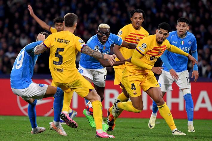 Champions:  Napoli, pareggio in rimonta con il Barcellona