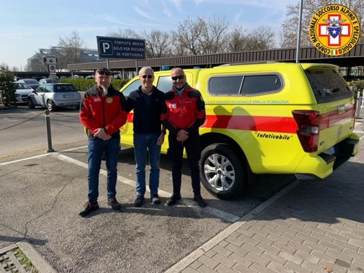 A Monchio un nuovo fuoristrada per il Soccorso Alpino, grazie a Luca Barilla