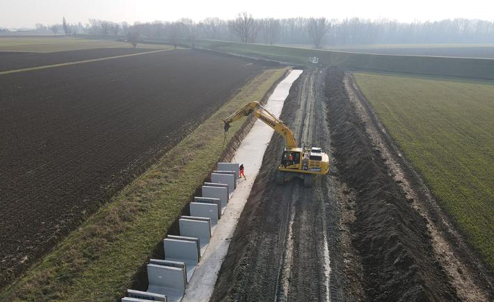 Canale Ottomulini: la Bonifica Parmense d&agrave; il via al cantiere insieme ad Anbi, Comune di Sissa Trecasali e Regione Emilia Romagna