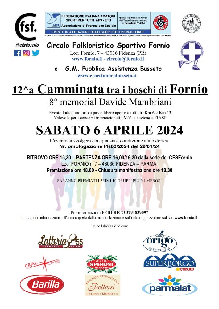 Camminata tra i boschi di Fornio 12^ edizione