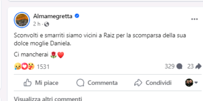 Almamegretta, morta la moglie di Raiz: "Siamo sconvolti e smarriti"