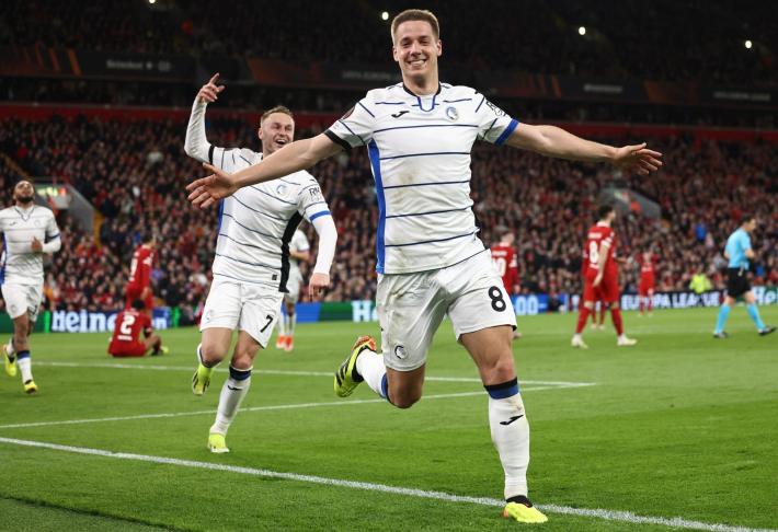 Vittoria netta (e fuori casa) per l'Atalanta contro il Liverpool